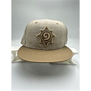 Blizzards Hearthstone Embroidered Cap Light Brown NE 9Fifty Snap Back